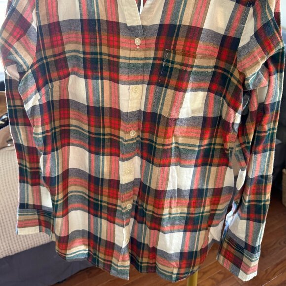 J Crew plaid flannel size medium - Picture 5 of 5